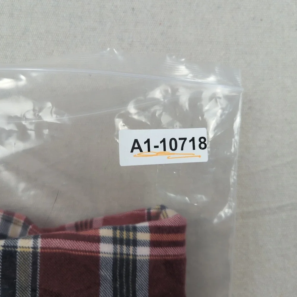 Vintage Chaps Ralph Lauren Shirt Large Red Tartan Plaid Preppy Casual‎
